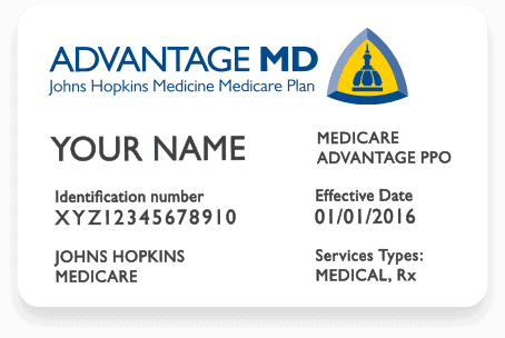johns hopkins medicare advantage plan card