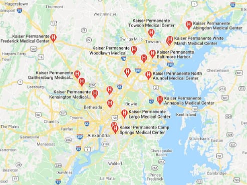 Kaiser Permanente Locations in Maryland